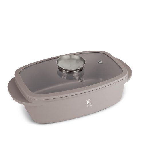 Berlinger Haus Taupe Collection Pecsenyesütő fedővel és aroma gombbal 32 cm (BH8778)