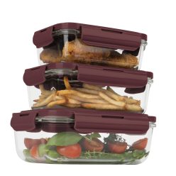   Berlinger Haus Leonardo Collection 3 részes üveg ételtároló készlet (BH8790) 