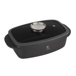   Berlinger Haus Antracit Collection Pecsenyesütő fedővel és aroma gombbal 32 cm (BH880)