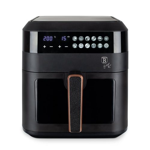 Berlinger Haus Black Rose Collection AirFryer átlátszó ablakkal 6,3 literes (BH9446)