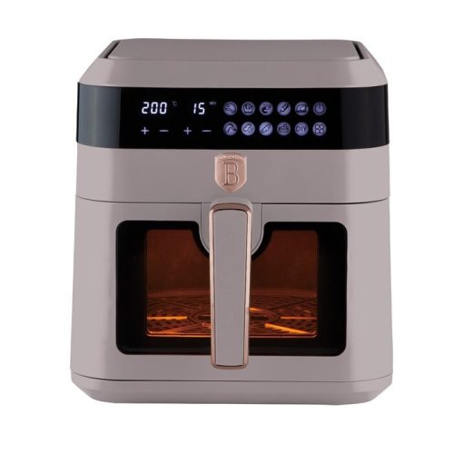 Berlinger Haus Taupe Collection AirFryer átlátszó ablakkal 6,3 literes (BH9547)