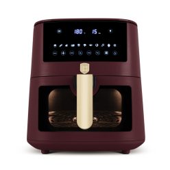   Berlinger Haus Leonardo air fryer 8 literes digitális olaj nélküli sütő bordó (BH9606)