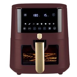   Berlinger Haus Leonardo air fryer 8 literes digitális olaj nélküli sütő bordó (BH9606) (1853)