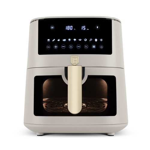 Berlinger Haus Sahara air fryer 8 literes digitális olaj nélküli sütő krém (BH9607) (1854)