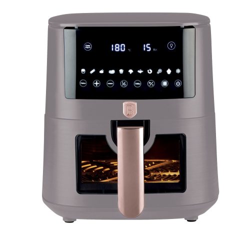 Berlinger Haus Taupe air fryer 8 literes digitális olaj nélküli sütő szürkésbarna (BH9608) (1855)