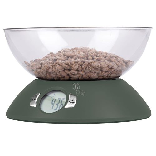 Berlinger Haus Matte Green Collection konyhai mérleg tállal 5 kg (BH9619)
