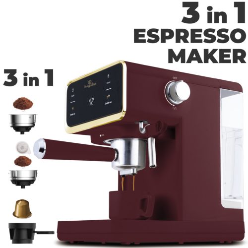 Berlinger Haus Leonardo Collection digitális espresso kávéfőző 3 az 1-ben 950 W (BH9848)