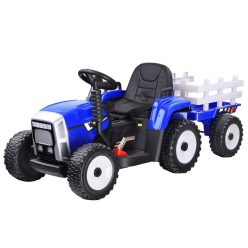  EKR Blow 1 személyes elektromos gyermek traktor lecsatlakoztatható pótkocsi kék (BLOWK) Január 15-től rendelhető!