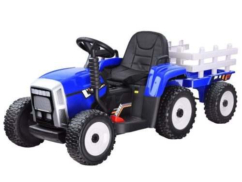EKR Blow 1 személyes elektromos gyermek traktor lecsatlakoztatható pótkocsi kék (BLOWK)