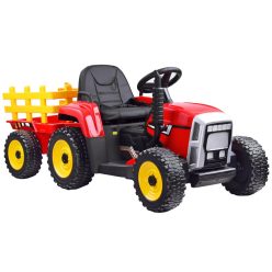   EKR Blow 1 személyes elektromos gyermek traktor lecsatlakoztatható pótkocsi piros (BLOWP)