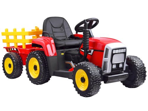 EKR Blow 1 személyes elektromos gyermek traktor lecsatlakoztatható pótkocsi piros (BLOWP)