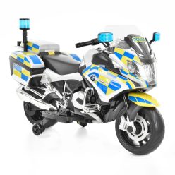   Hecht BMWR 1200 RTPOLICE elektromos segédkerekes gyermekmotor 30 kg-ig fehér-sárga-kék (BMWR1200RTPOLICE) 