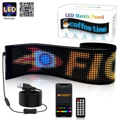   Led Matrix Panel programozható RGB flexibilis LED tábla Bluetooth vezérléssel 133 x 19,2 cm (BPR16144)
