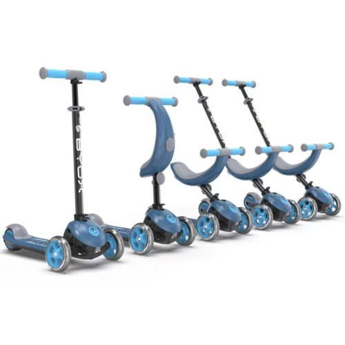 EKR Byox Motion 4 az 1-ben 3 kerekű multifunkciós átalakítható roller 20-50 kg-ig kék (BYOXMOTION41KEK) Január 15-től rendelhető!