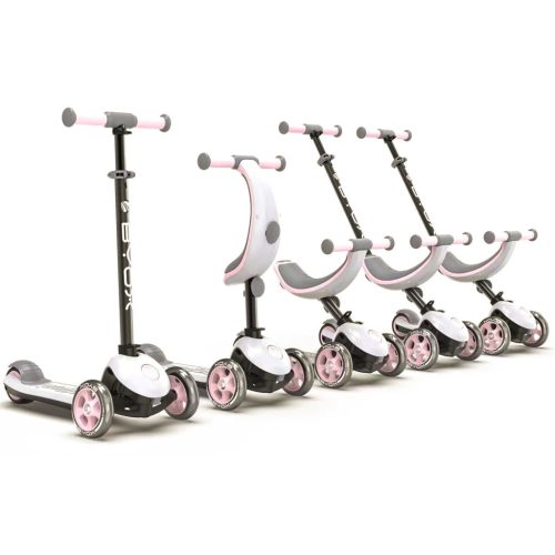 EKR Byox Motion 4 az 1-ben 3 kerekű multifunkciós átalakítható roller 20-50 kg-ig pink (BYOXMOTION41PINK) Január 15-től rendelhető!