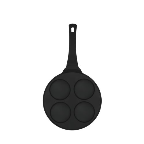 Berlinger Haus Matte Black Collection 4 lyukú palacsintasütő 26 cm (BH7795)