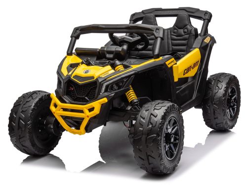 EKR Can-Am Buggy 4x4 1 személyes elektromos gyermek homokfutó fekete-sárga (CANAMSARGA)