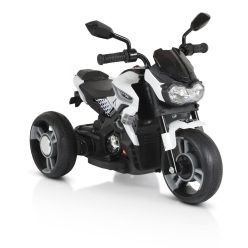   EKR Colombo 3 kerekű 2 motoros elektromos gyermekmotor 25 kg-ig fehér (COLOMBO3FEHER) 