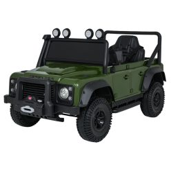   EKR Land Rover Defender 110 SVX-24V 1 személyes elektromos gyermek terepjáró 30 kg-ig zöld (DEFENDERZ) 