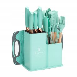   Elitehoff 19 db-os késből és konyhai eszközökből álló készlet Zöld (E6073) 