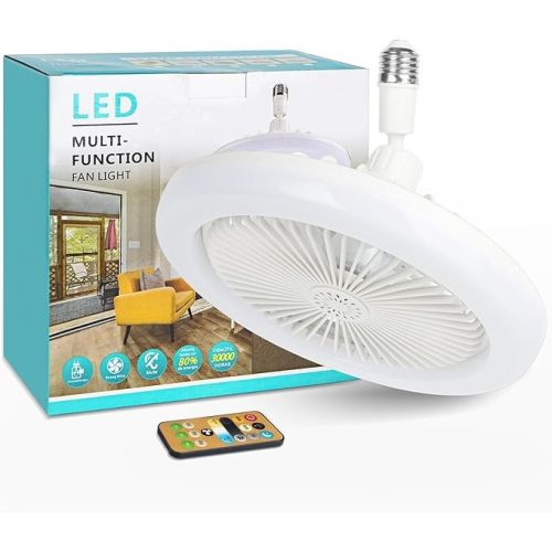 Multifunkciós szabályozható LED ventilátoros lámpa távirányítóval  (F01FSD3C)