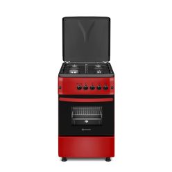   Novacook Meggypiros gáztűzhely 55 liter 50 cm fémtetős (F5S40G2MEGGYPIROS)