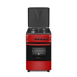   Novacook Meggypiros LPG gáztűzhely 55 liter 50 cm fémtetős PB palackos (F5S40G2MEGGYPIROSLPG) 