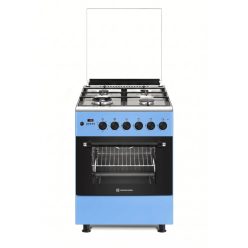   Novacook Égszínkék kombinált tűzhely 56 liter 60 cm, üvegtetős (F6TS40ÉGKÉKEXLINE60) 