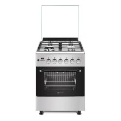   Novacook HI Inox kombinált tűzhely 56 liter 60 cm, üvegtetős (F6TS40HIINOXEXLINE60) 