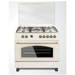   Novacook kombinált tűzhely Bézs Retro 5 rózsás (F9S50E6-RC) (1535)