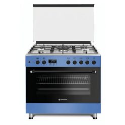   Novacook Égszínkék kombinált tűzhely 110 liter 90 cm, üvegtetős (F9S50ÉGKÉKEXLINE90) 