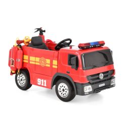   EKR Fire 1 személyes elektromos gyermek tűzoltóautó piros (FIREP)