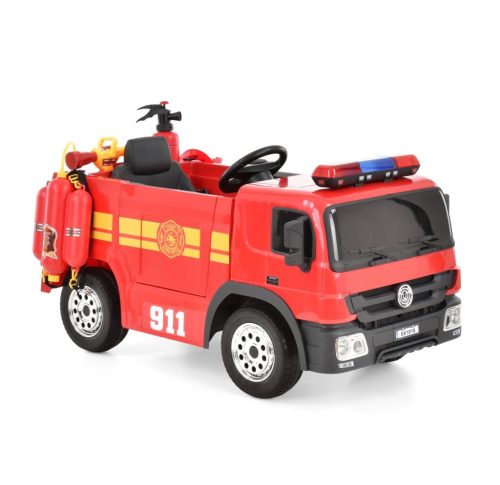 EKR Fire 1 személyes elektromos gyermek tűzoltóautó piros (FIREP)