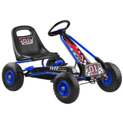   EKR Full Ahead Forma 1 pedálos gokart felfújható csapágyas kerekekkel 30 kg-ig kék (FULLAHEADKEK) 