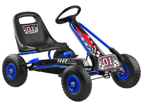 EKR Full Ahead Forma 1 pedálos gokart felfújható csapágyas kerekekkel 30 kg-ig kék (FULLAHEADKEK) 