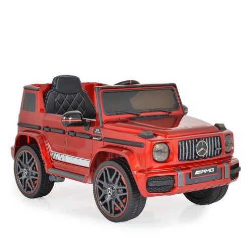EKR Mercedes-Benz G63 AMG 1 személyes elektromos gyermek kisautó 25 kg-ig piros (G63AMGPIROS) 