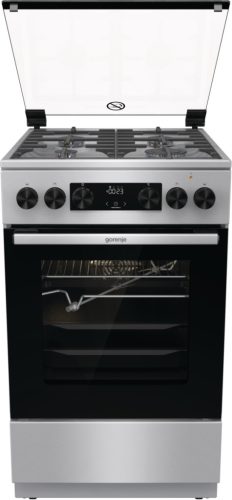 CG Gorenje kombinált tűzhely gőzfunkcióval Inox (GKS5C70XF)