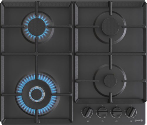 CG Gorenje beépíthető gáz főzőlap 4 zónás 60 cm öntöttvas edénytartó (GW641BFB)