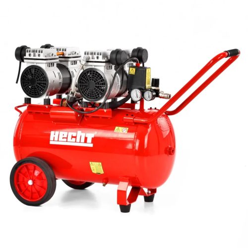 Hecht elektromos kétmotoros olajmentes kompresszor 50 literes légtartállyal 3000 W (HECHT2089) 