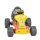 Hecht pedálos gokart 25 kg-ig piros-sárga (HECHT59788)