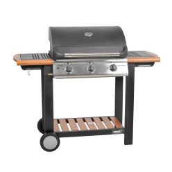 Hecht gázos kerti grill 3 égős 10,5 kW (HECHTFIREWOOD3) 