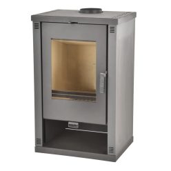   Hecht Solis Grey acél kandalló üvegajtóval felső kivezetésű 9 kW (HECHTSOLISGREY) 