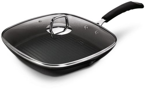 Berlinger Haus grillserpenyő fedővel fekete (BH6130) (0110)