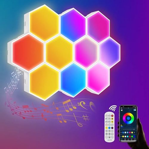 Hexagon okos falilámpa 6 db-os szett (J1566) (1404)