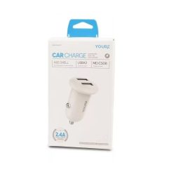 Yourz autóstöltő 2 x USB (MDCS08) (0277)