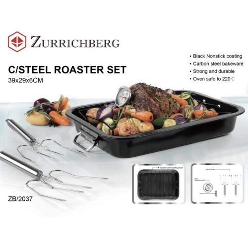 Zurrichberg 5 részes fém grillező szett (ZB2037) (0775)