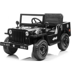   EKR Jeep Willys 4x4 1 személyes elektromos gyermek terepjáró 30 kg-ig fekete (JEEPWILLYS) 