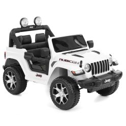   Hecht Jeep Wrangler Rubicon 1 személyes elektromos gyermek terepjáró 35 kg-ig Fehér (JEEPWRANGLERWHITE)