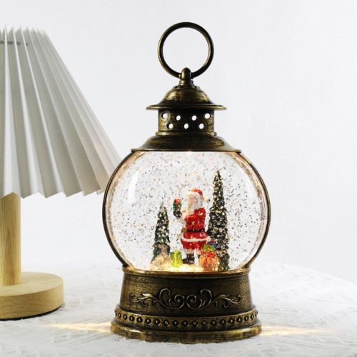 Christmas zenélő led lámpás több fajta figurával (KE22578) (1817) 