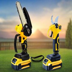   Kiyoshi akkumulátoros ágvágó és metszőolló kofferel 2db 48 V akku (KE24458)